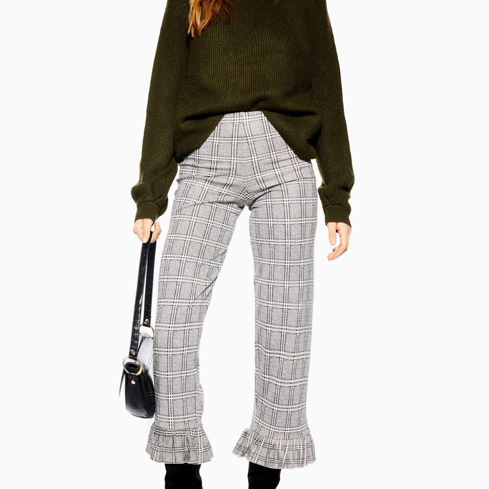 TopShop Frill Hem Trousers Size 2